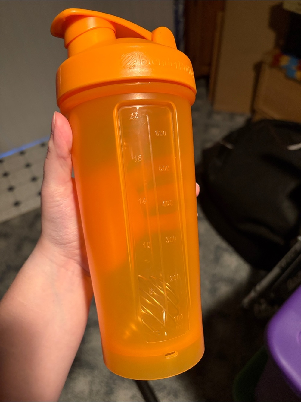 Orange Blender Bottle 28oz